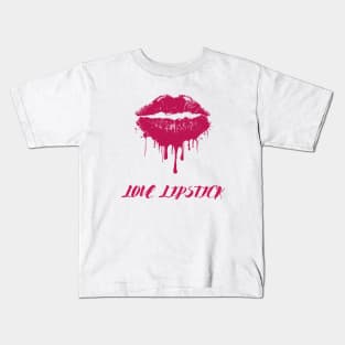 Love lipstick drippy hoodies dripping design Kids T-Shirt